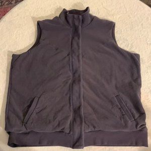 Brown sweatshirt vest
